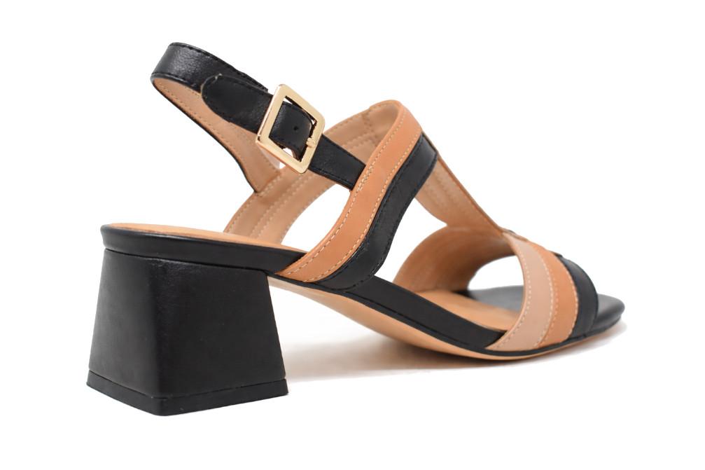 Sandalias de tacón Regarde Le Ciel Amalia-06 en negro para mujer