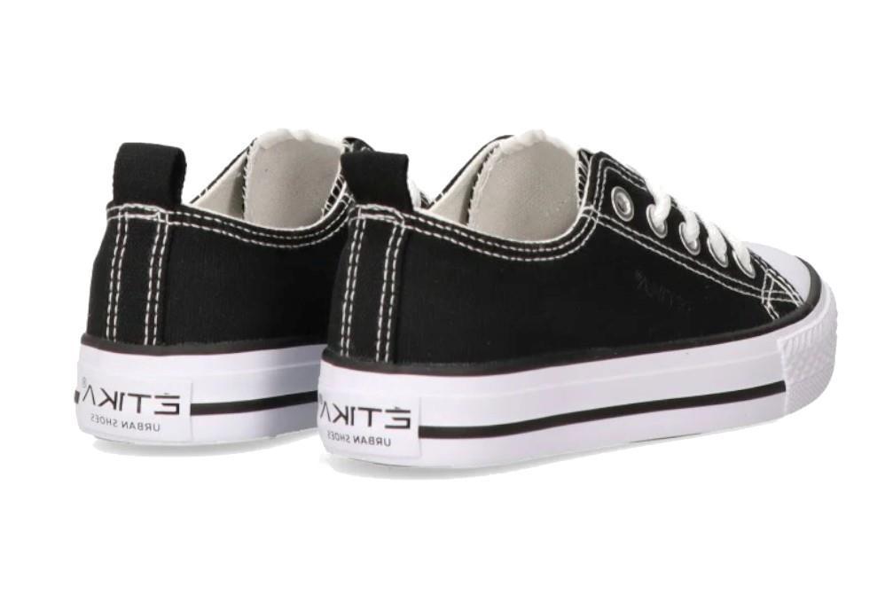 Zapatillas de lona infantiles Etika TREVISO 52421 en negro