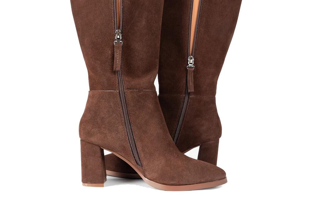 Botas altas Popa SINNARA en ante marrón