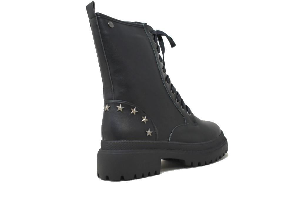 Botines militares Isteria 21223 en negro para mujer
