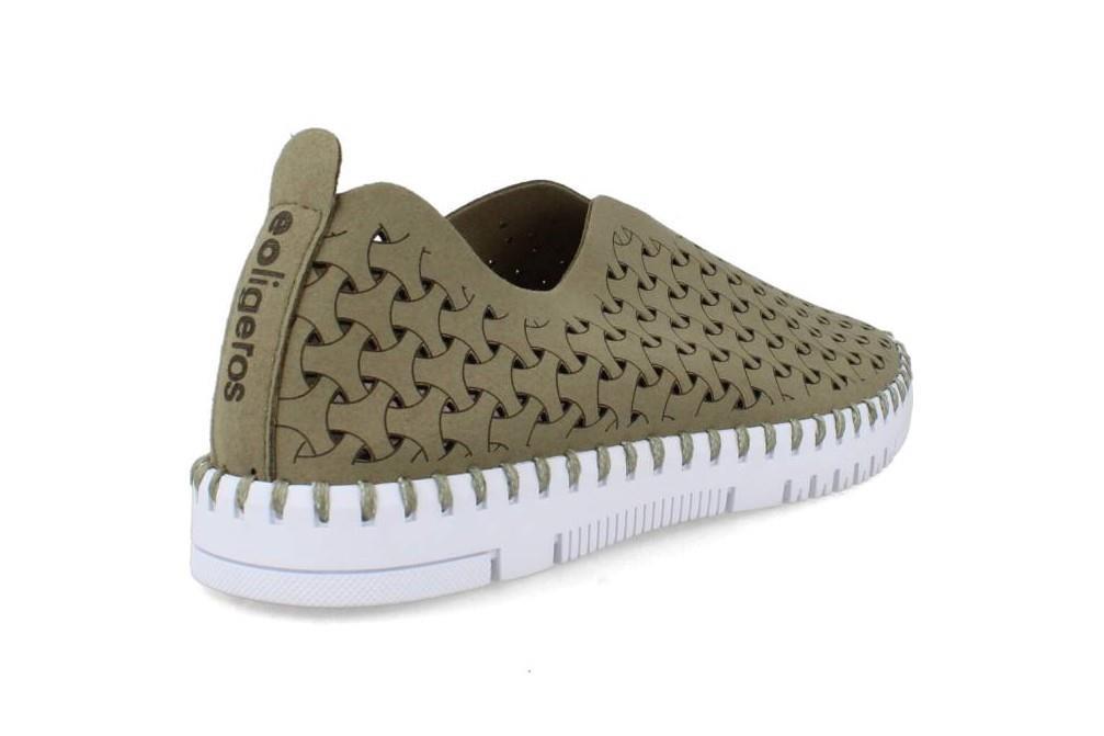 Zapatillas deportivas sin cordones Eoligeros Tessy en caqui