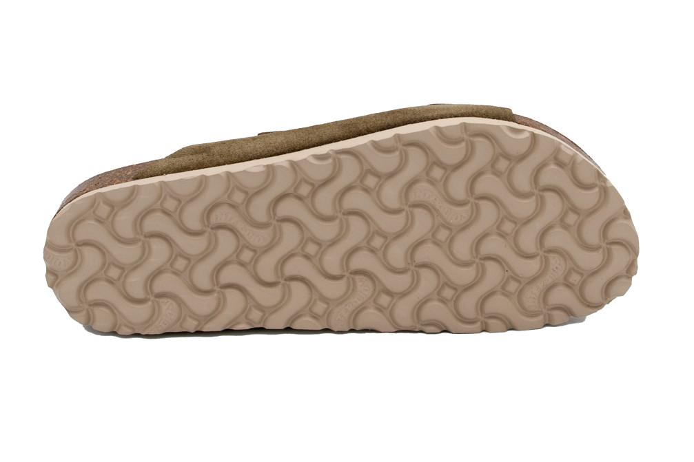 Sandalias Planas Interbios 7600 Caqui para Mujer | Sandalias Anatómicas de Piel con Suela Flexible