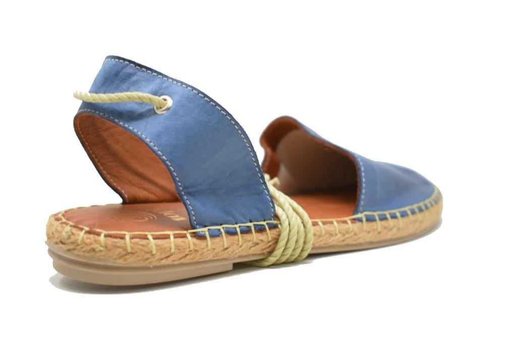 Alpargatas planas TOP 3 5905 en azul para mujer