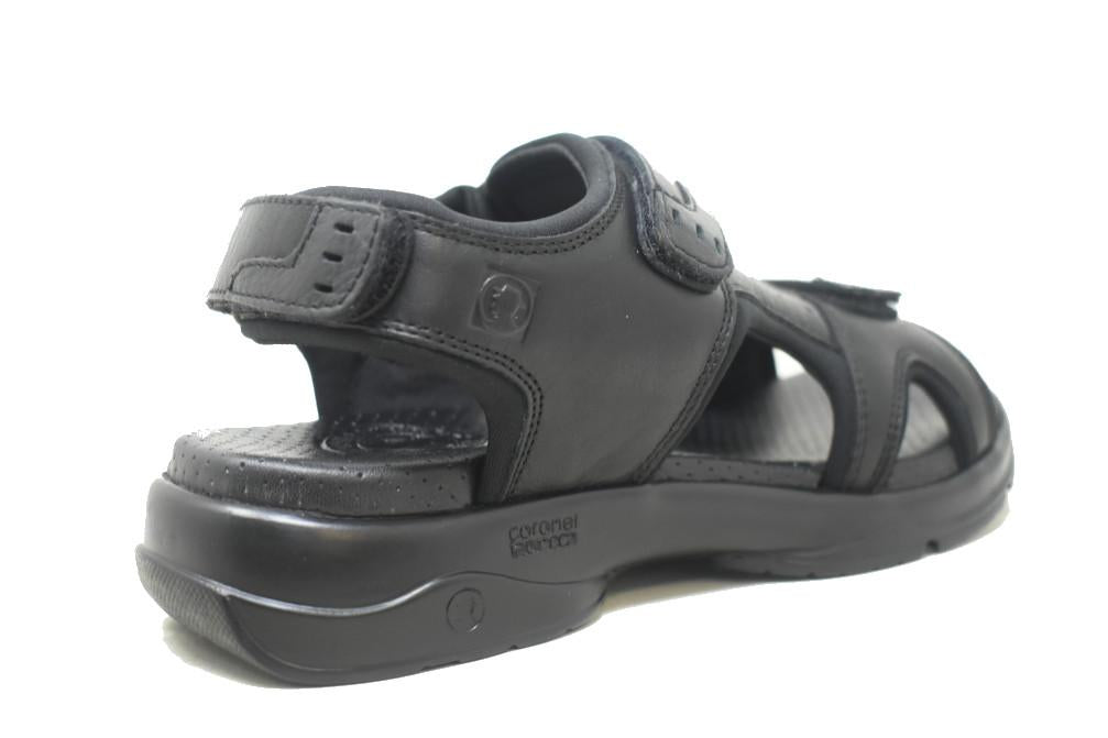 Sandalias deportivas Coronel Tapiocca C702-18 para hombre negro de Piel