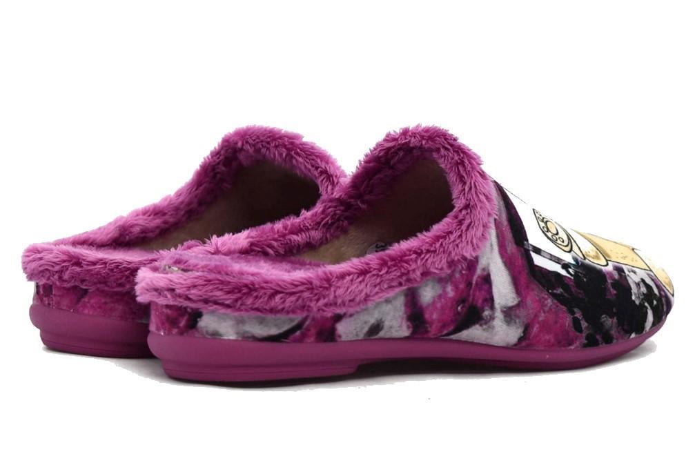 Zapatillas de casa Vulca-Bicha Betty y Vilma en color perla