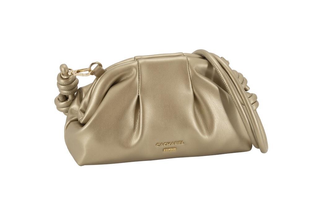 Bolso bandolera de fiesta Cachare bags CF251032 en oro
