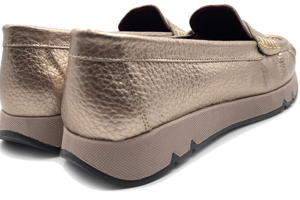 Mocasines Pie de Ángel 20326 en dorado para mujer