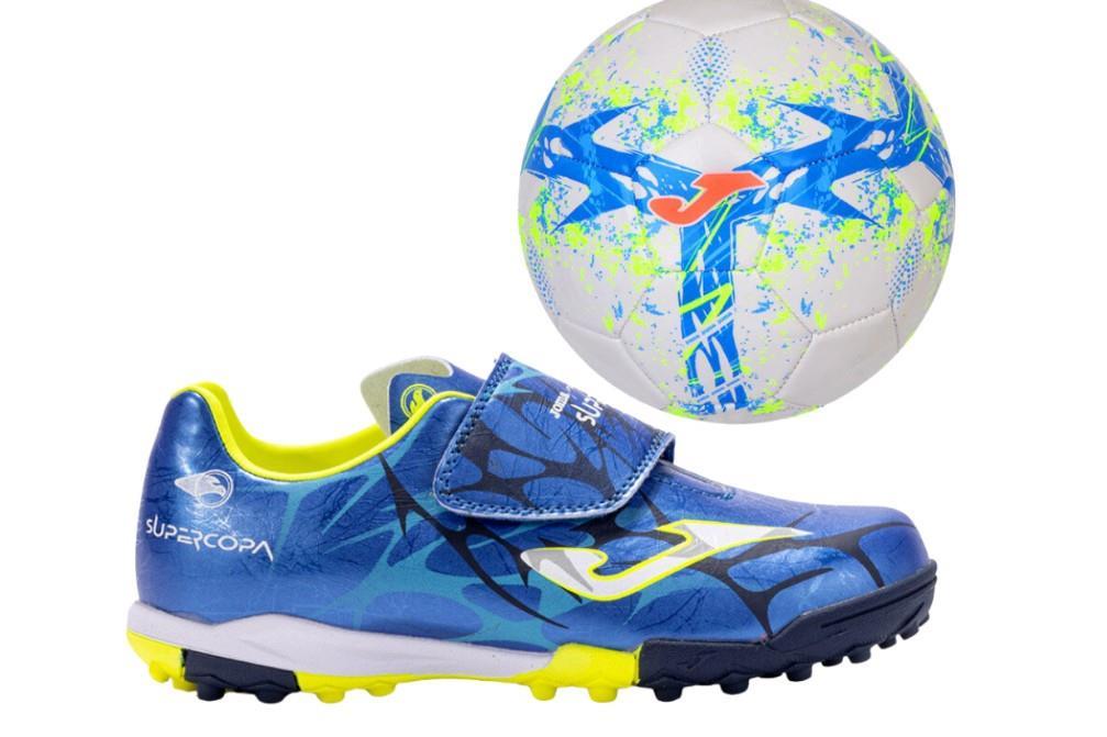 Zapatillas futbol Joma SUPER COPA JR SCJ2504TFV en Royal para niño