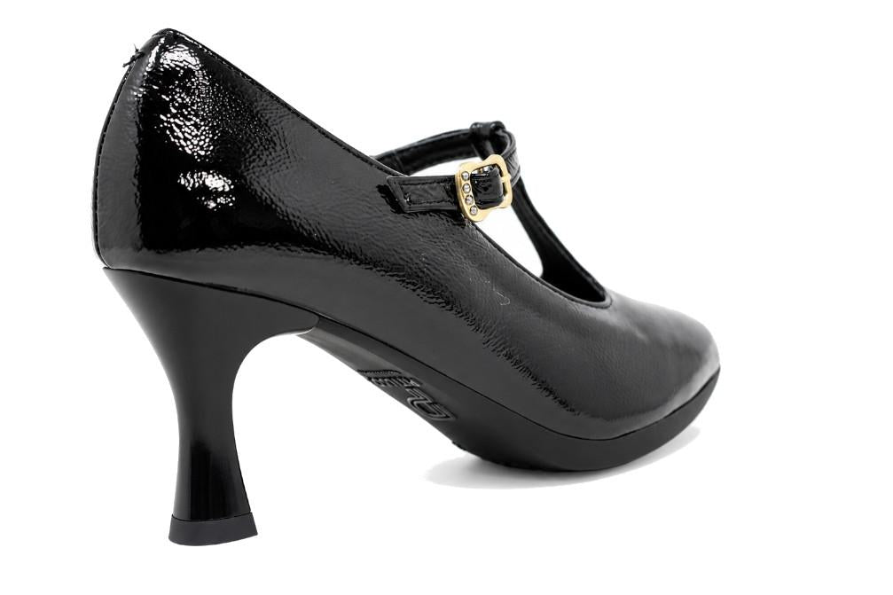 Zapatos de tacón Pitillos 30534 Negro Mujer – Zapatos de fiesta Piel Charol