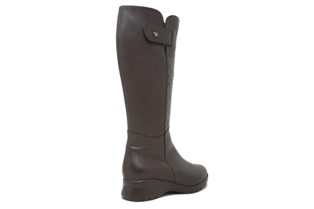 Botas altas de ancho especial PieSanto 255880 en color caoba