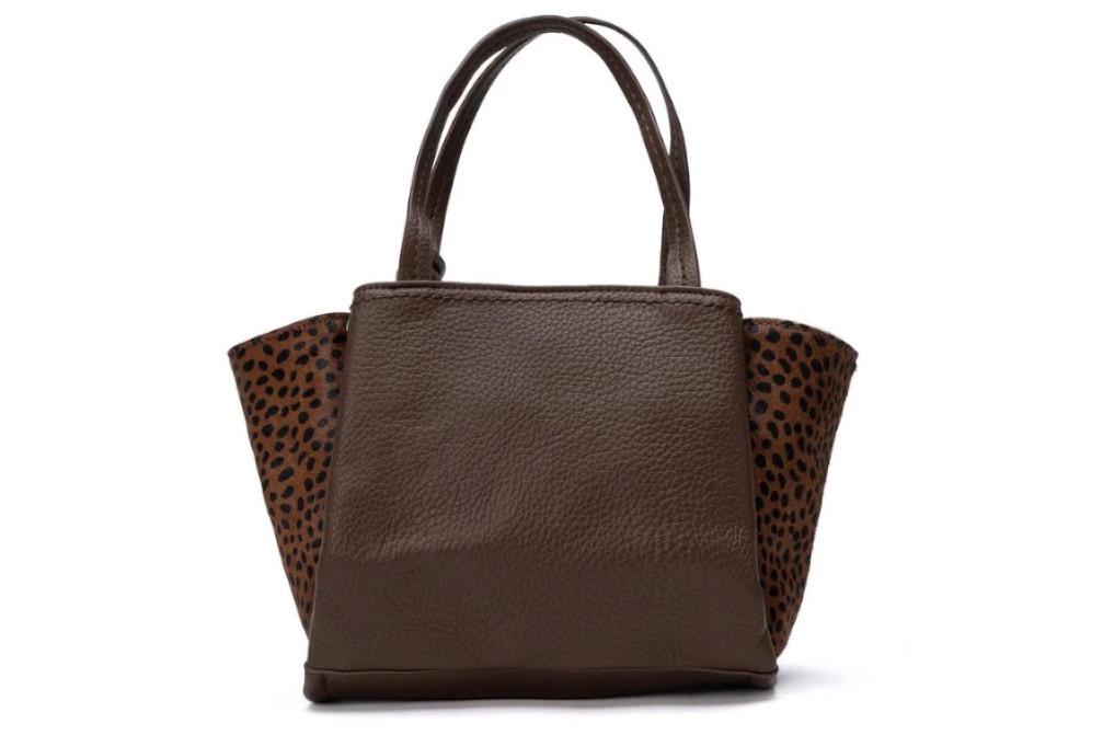 Bolso shopper Carmela 186248 para mujer en marrón tipo Maletín con Print Animal