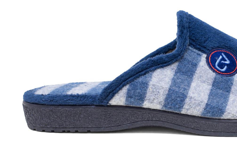 Zapatillas de casa Cabrera 9012 azules para hombre, cálidas y flexibles