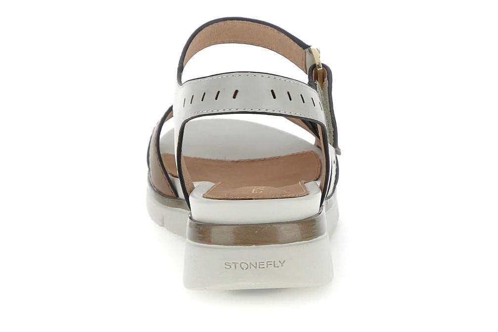 Sandalias planas Stonefly Elody 26 en blanco para mujer