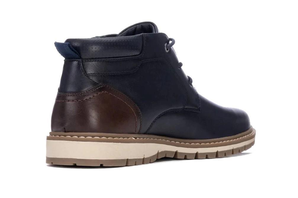 Botines con cordones 144512 en azul marino