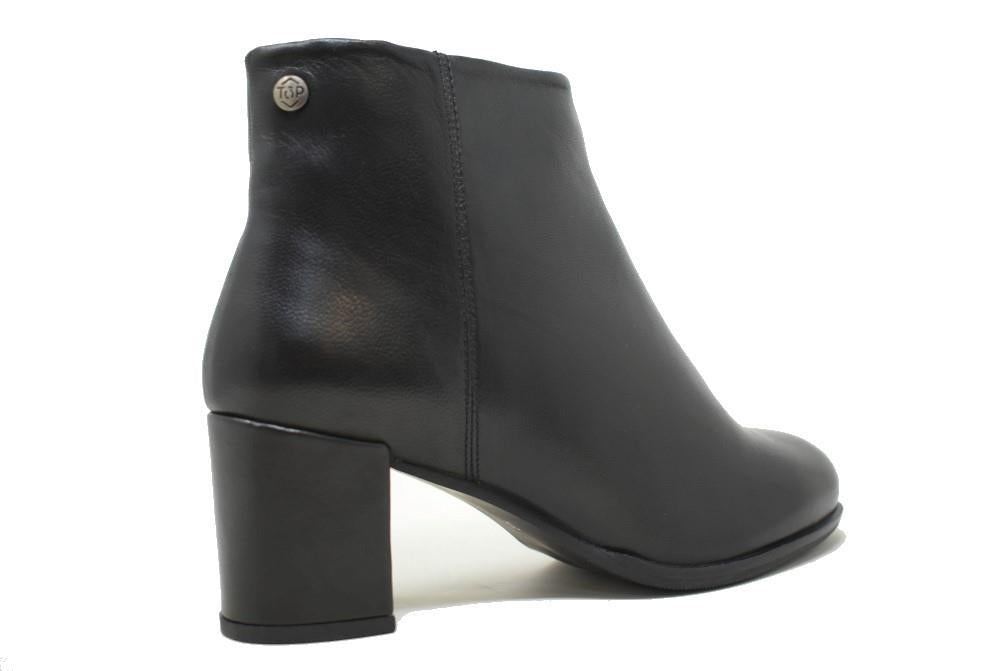 Botines de tacón Top3 24863 en negro para mujer