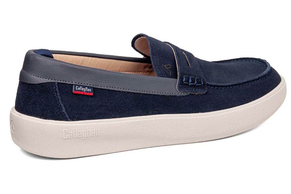 Mocasines Deportivos Callaghan Phoenix 65701 azul para Hombre de Serraje con Plantilla Extraíble