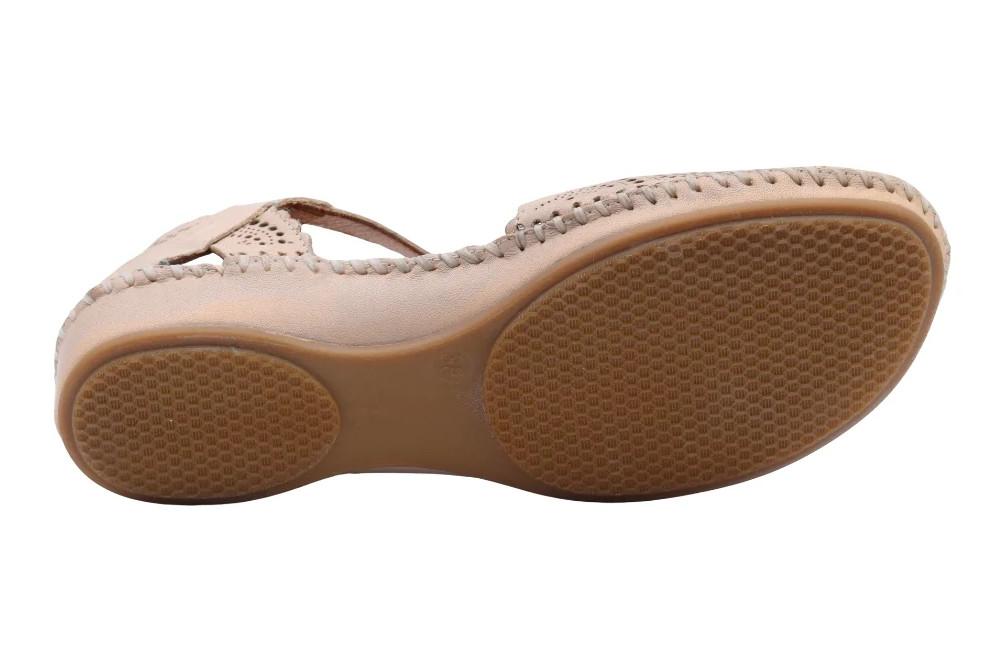 Sandalias cangrejeras Erase 793-69 en beige para Mujer | Sandalias cerradas y transpirables