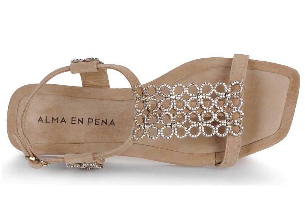 Sandalias planas Alma en Pena V251916 en sand para mujer