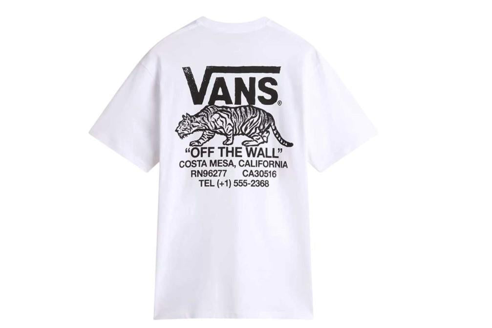 Camiseta de manga corta Vans SNEAKY VN000M3YWHT en blanco