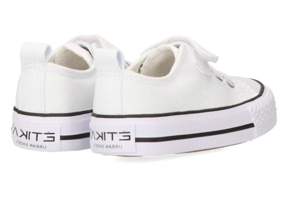 Zapatillas de lona infantiles Etika VARESE 52422 en blanco