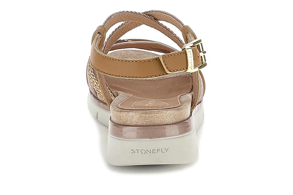 Sandalias planas Stonefly Elody 28 bronce 223748 para Mujer
