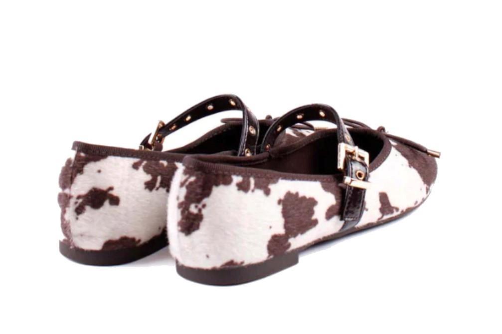 Bailarina de mujer ISTERIA 525 con estampado de vaca