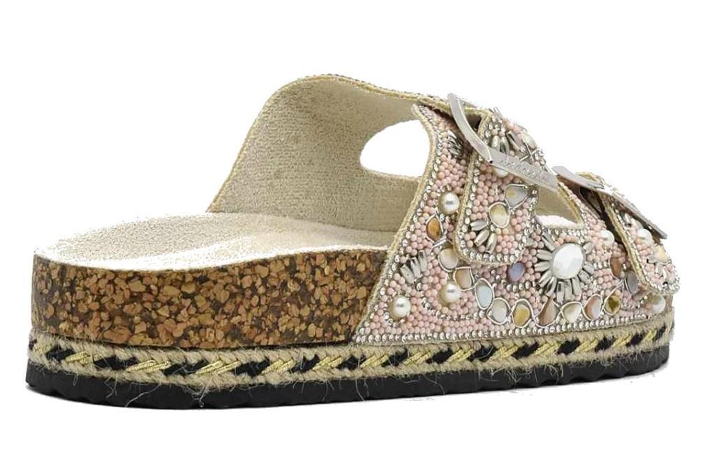 Sandalias bio Isteria 25074 en beige para mujer