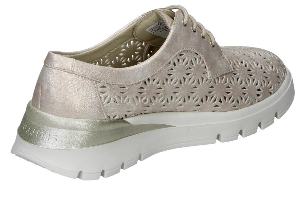 Zapatos deportivos calados Pitillos 11091 en dorado de mujer