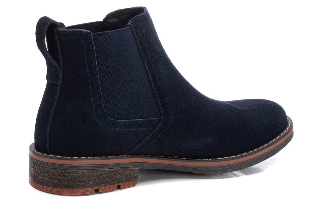 Botines chelsea Xti 143265 en color azul marino