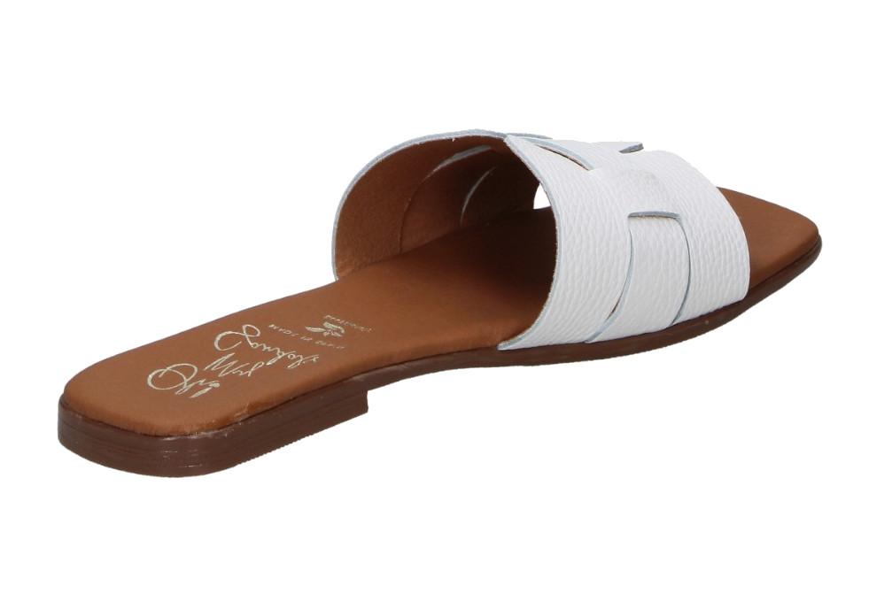 Sandalias planas Oh! My Sandals Alexia 5800 blanco para mujer – de pala Metalizada y Máxima Comodidad