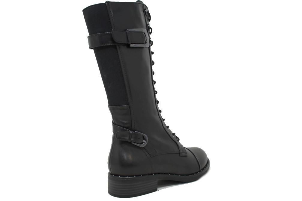 Botas altas militares Regarde le Ciel Roxana 10 en negro para mujer