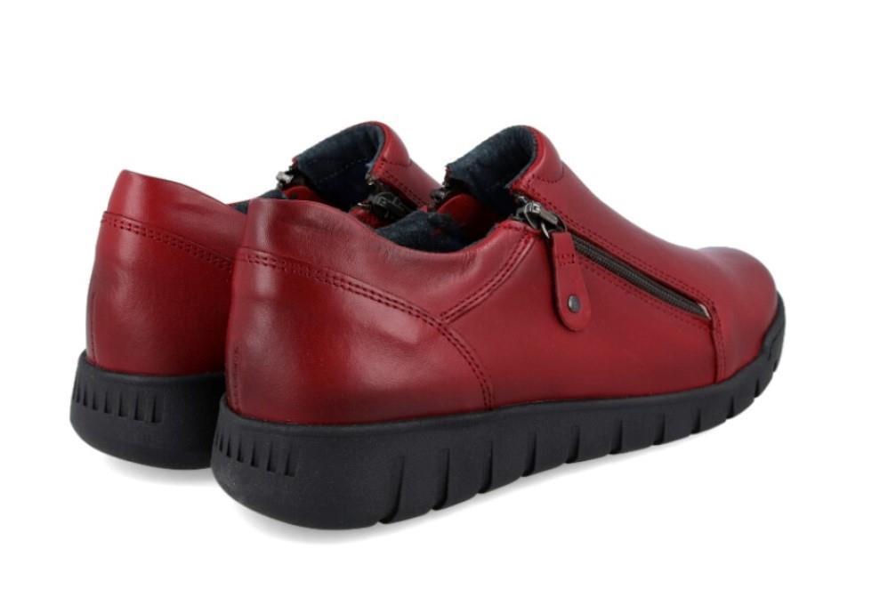 Zapatos deportivos Walk and Fly Strada 749-001 en burdeos para mujer