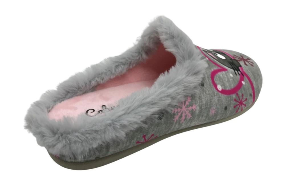 Zapatillas de casa Cabrera 3157 en gris para mujer