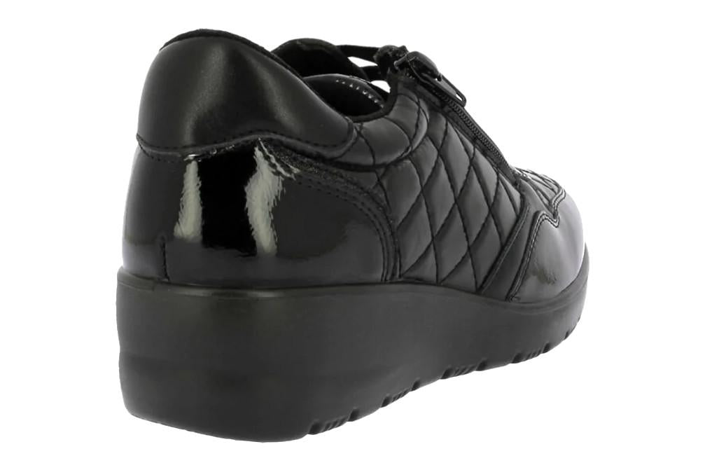 Zapatos deportivos Doctor Cutillas 45415 negros para mujer con cuña y plantilla extraíble