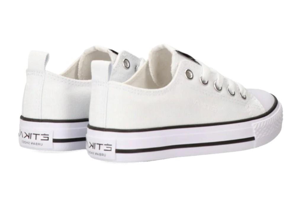 Zapatillas de lona infantiles Etika TREVISO 52421 en blanco