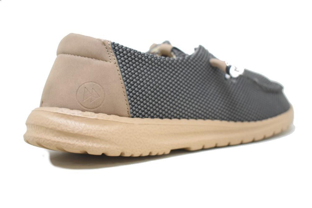 Zapatos de lona naúticos Maraval M0557 gris para hombre