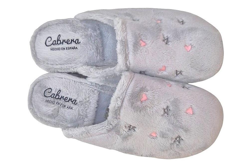 Zapatillas casa destalonadas Cabrera 4504 en niebla
