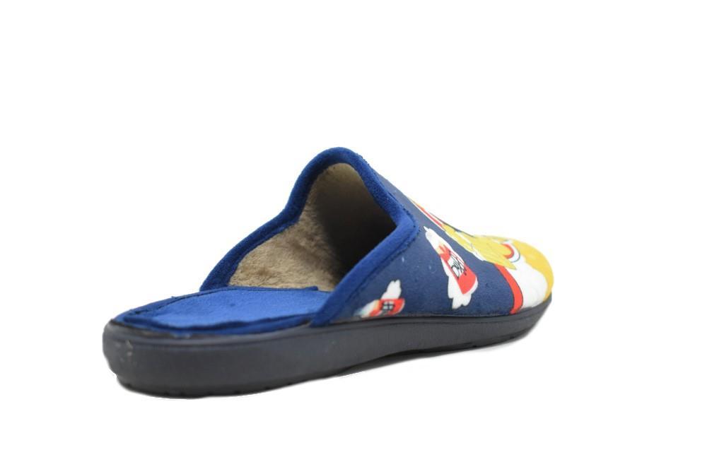 Zapatillas de casa destalonadas Homer cerveza en azul