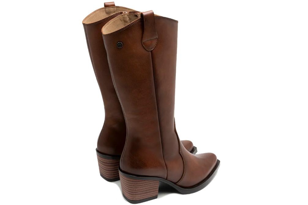 Botas altas cowboy Porronet Flora 4755-020 en cuero