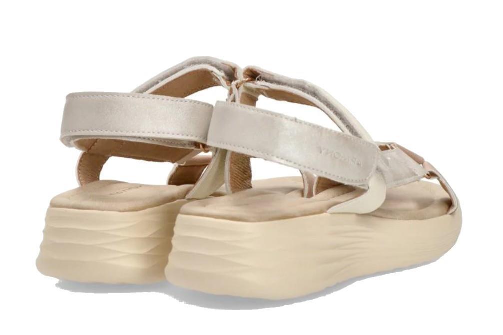 Sandalias deportivas Armony by Etika 40004 en beige para mujer