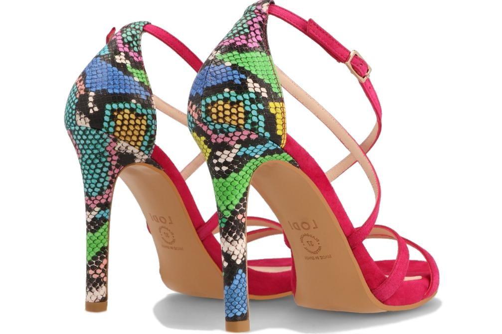 Sandalias de Tacón alto Lodi YURIKO-X  – Sandalias de fiesta Elegantes para Mujer multicolor