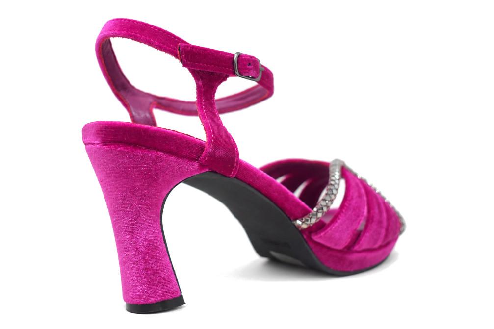 Sandalias de fiesta Menbur BM708 buganvilla con pedrería