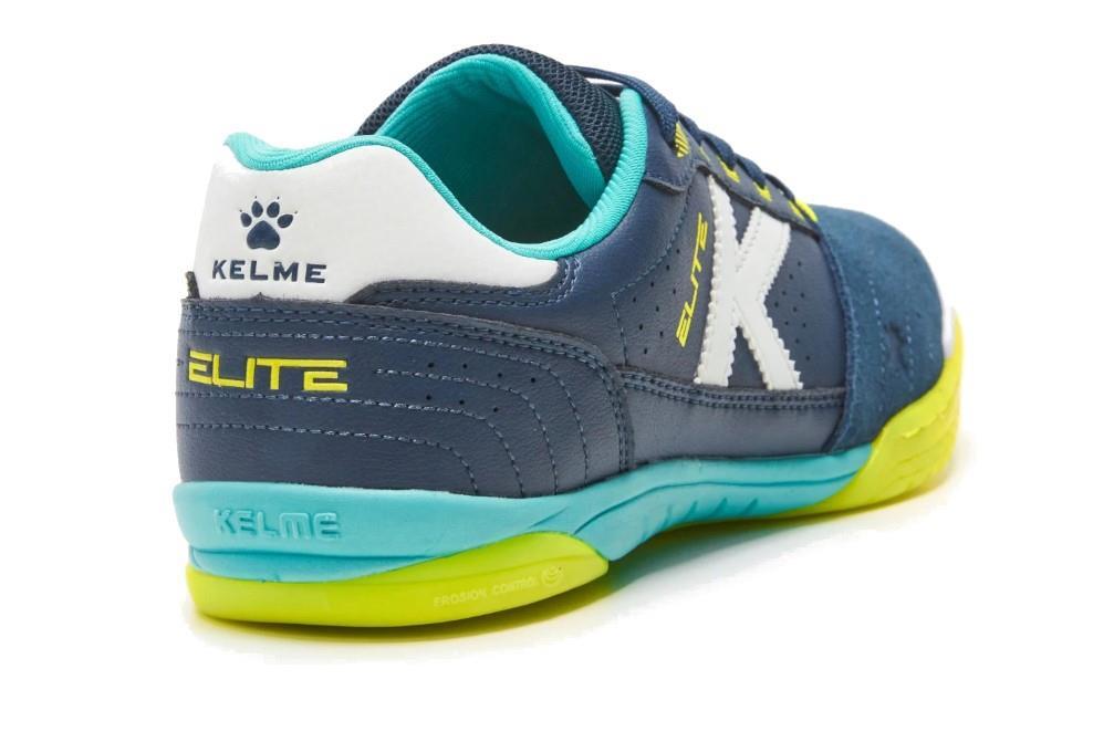 Zapatilla de Fútbol Sala Kelme Elite 55904 en color Marino y Lima para hombre