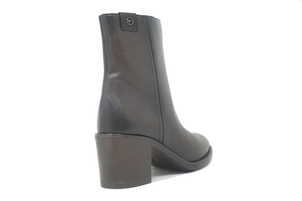 Botín de tacón Tamaris 25318 para mujer en marrón de Piel Tacón Bloque 7 cm
