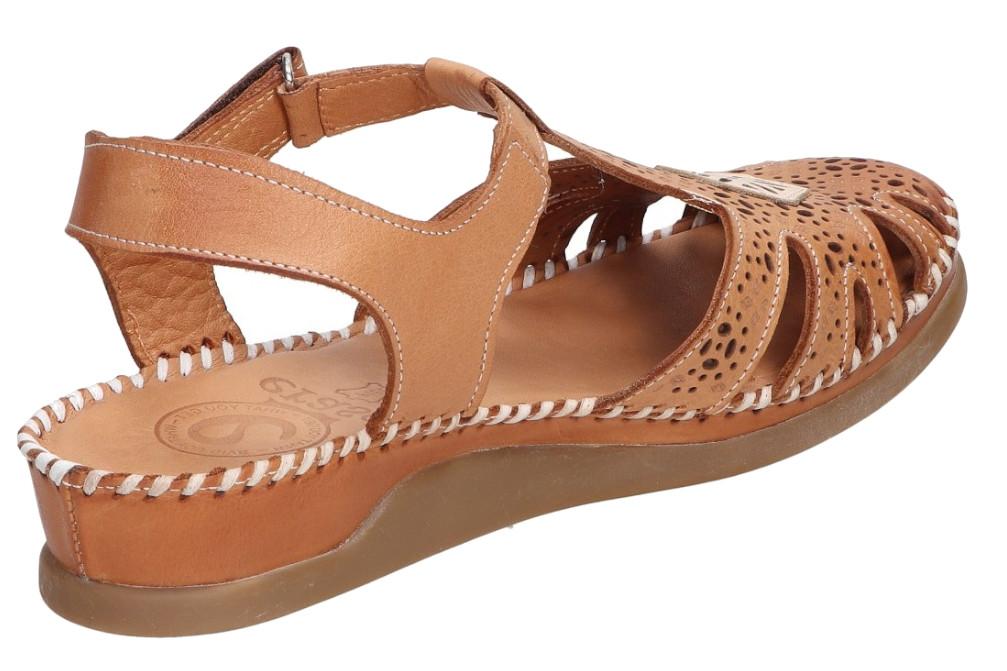 Sandalias cangrejera Erase 793-54 en cuero para Mujer de Piel con Cierre Ajustable