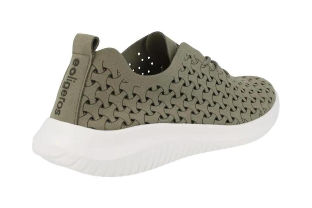 Zapatillas deportivas ultraligeras Eoligeros Liberte caqui para mujer