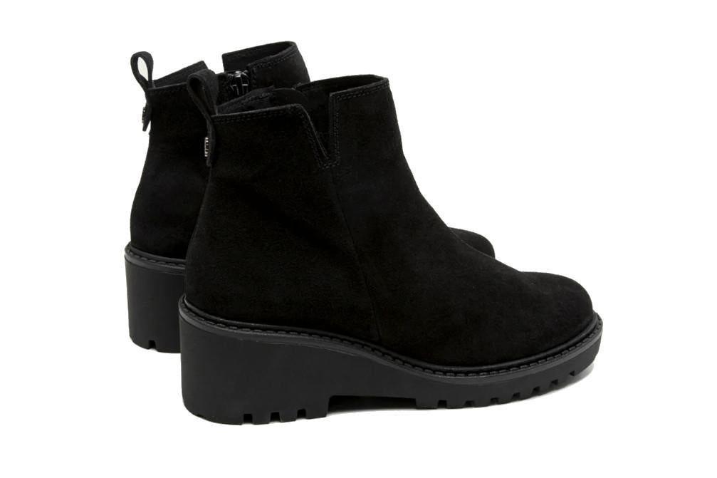 Botines de piel cómodos Porronet Elisa 4733-029 en negro