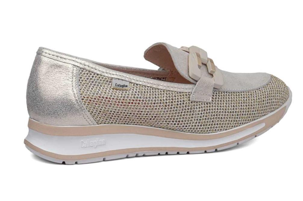 Mocasín Callaghan 87109 Diavel para mujer en platino