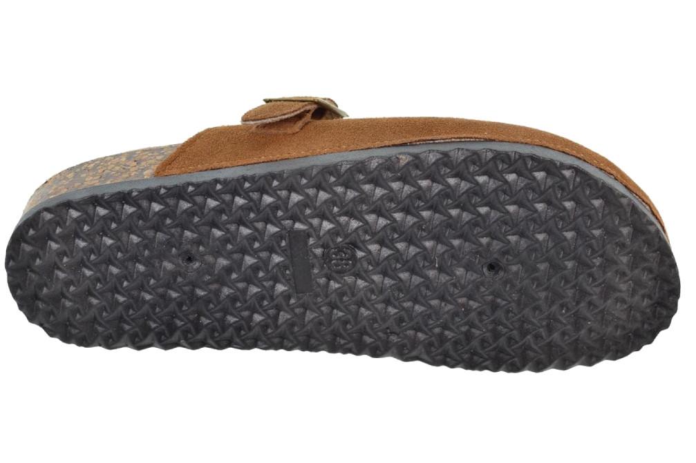 Zuecos bio Isteria 1000 en camel de Piel Serraje para hombre| Comodidad y Estilo Casual