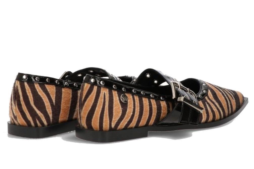 Bailarinas planas Isteria 532 con estampado de cebra